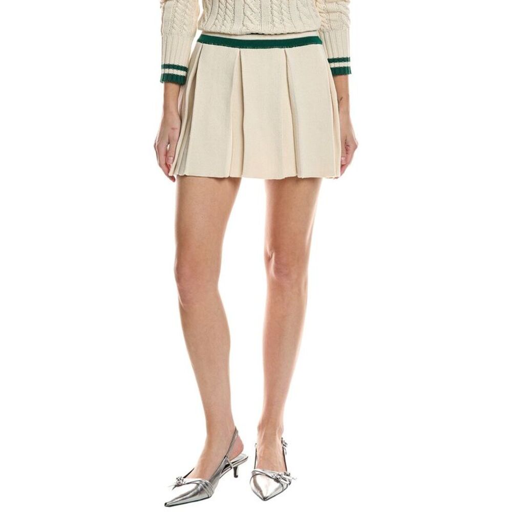 Serenette Womens  Knit Mini Skirt, White